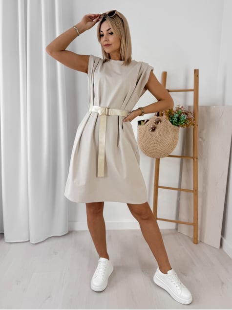 SUKIENKA SHEINA BEŻOWA