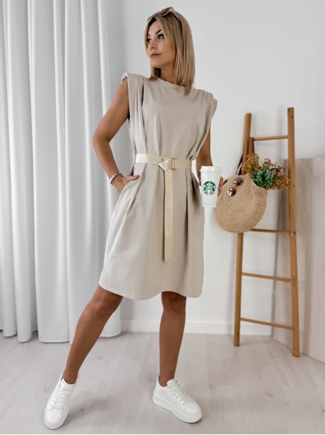 SUKIENKA SHEINA BEŻOWA