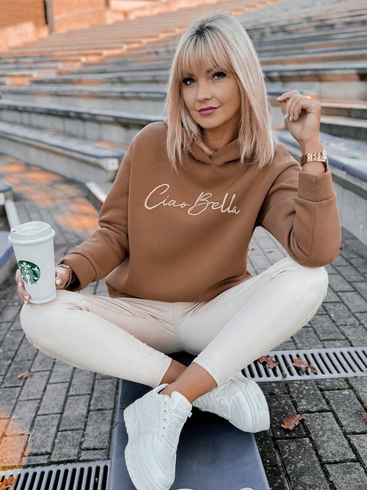 BLUZA BELLA KARMELOWA