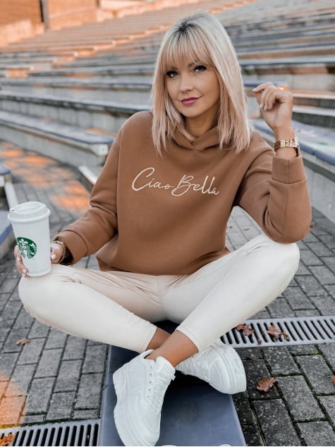 BLUZA BELLA KARMELOWA