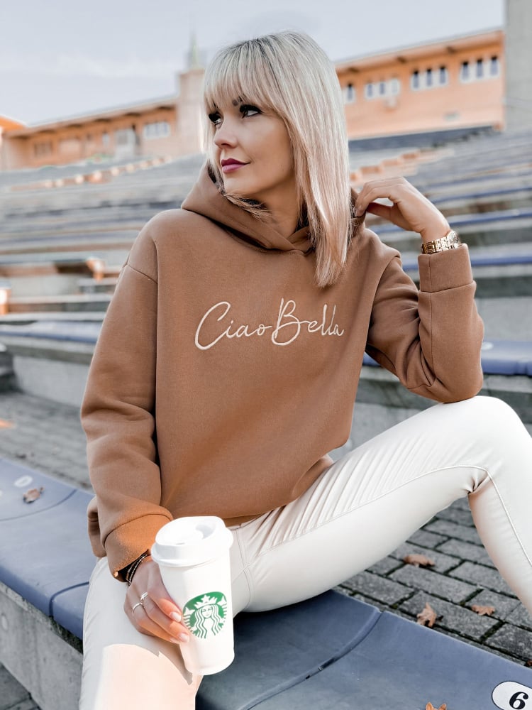 BLUZA BELLA KARMELOWA