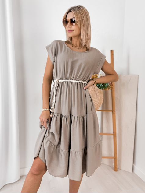 SUKIENKA NUALA CIEMNOBEŻOWA