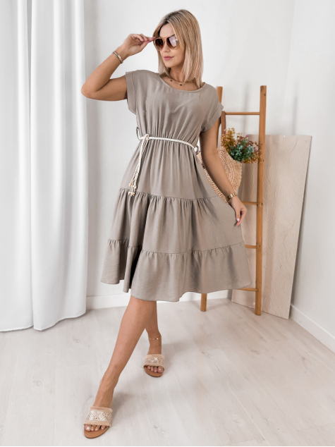 SUKIENKA NUALA CIEMNOBEŻOWA