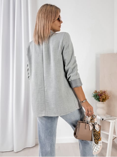 ŻAKIET OTEKAO SZARY