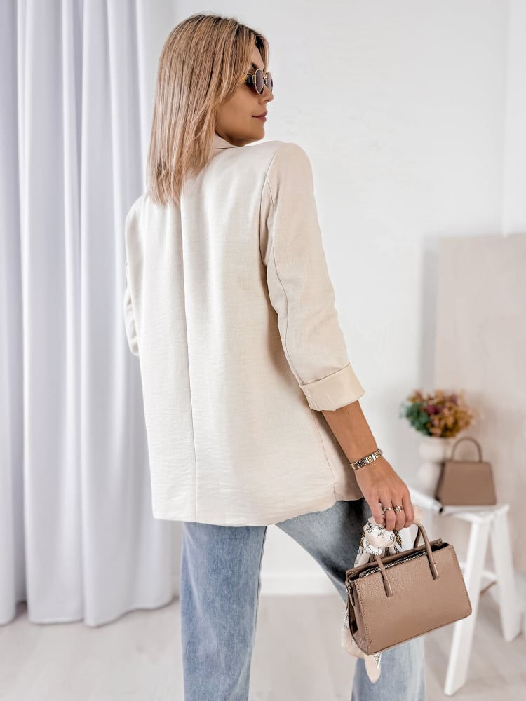 ŻAKIET OTEKAO BEŻOWY