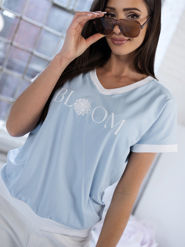 BLUZKA CALVERO BŁĘKITNA