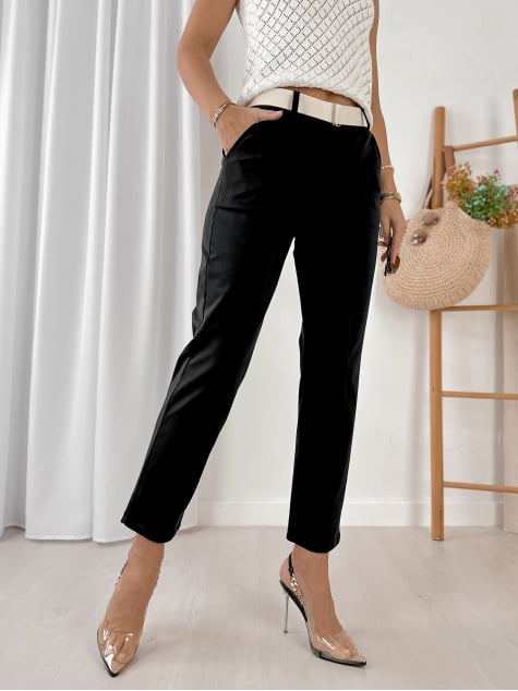 SPODNIE TEKKA CZARNE