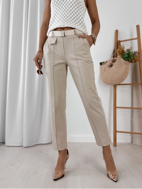 SPODNIE TEKKA BEŻOWE