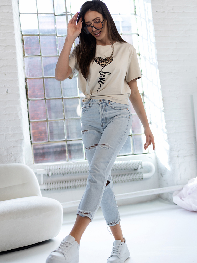 BLUZKA LEANDRO BEŻOWA