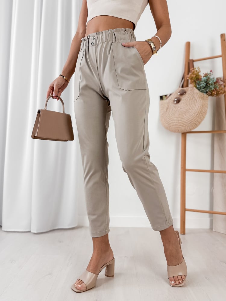 SPODNIE MALOS CIEMNOBEŻOWE