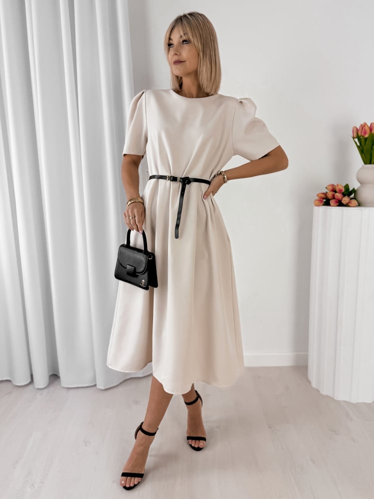 SUKIENKA FABRISSA BEŻOWA