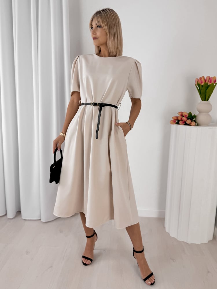 SUKIENKA FABRISSA BEŻOWA