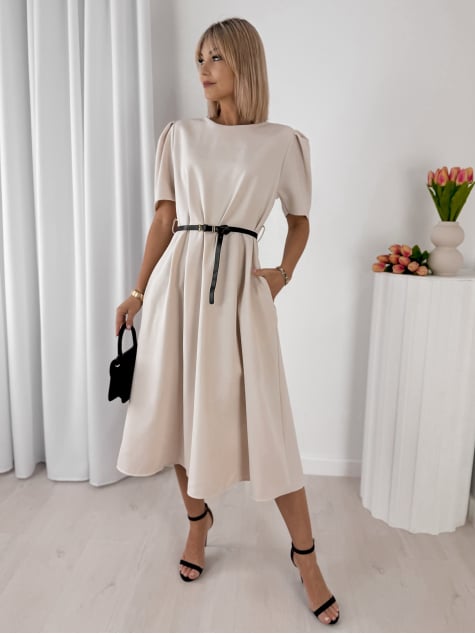 SUKIENKA FABRISSA BEŻOWA