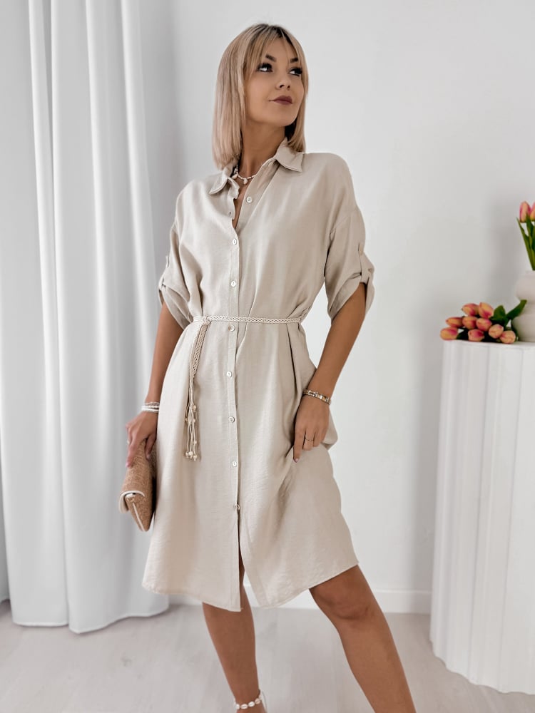 SUKIENKA POULIA BEŻOWA