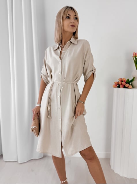 SUKIENKA POULIA BEŻOWA