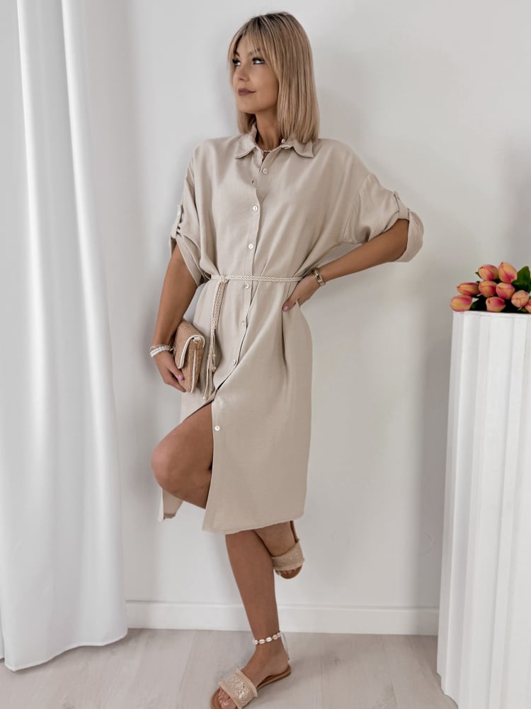 SUKIENKA POULIA BEŻOWA