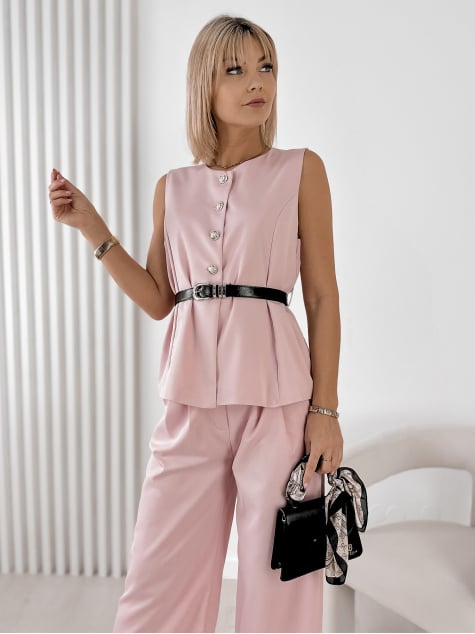 KOMPLET KASTILLA PUDROWY RÓŻ