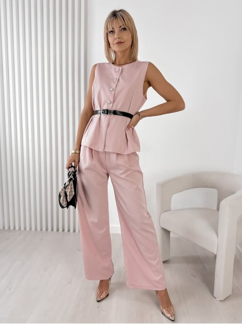 KOMPLET KASTILLA PUDROWY RÓŻ