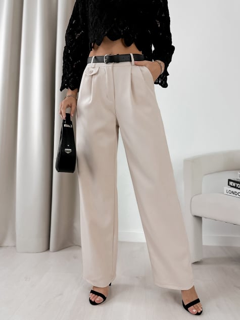 SPODNIE TYLAI BEŻOWE