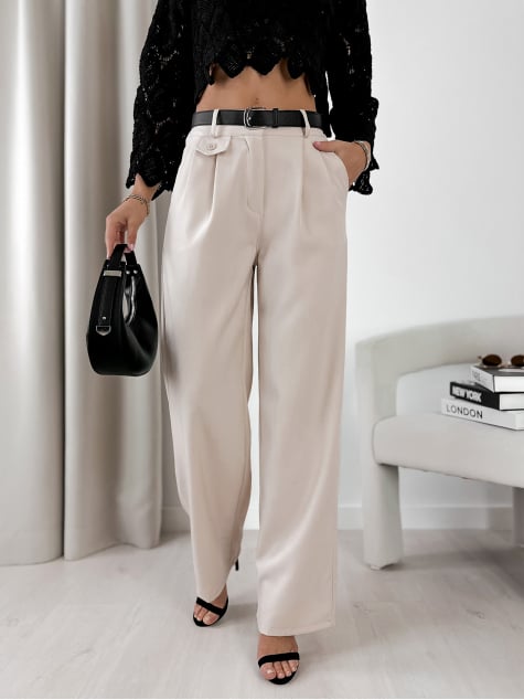 SPODNIE TYLAI BEŻOWE