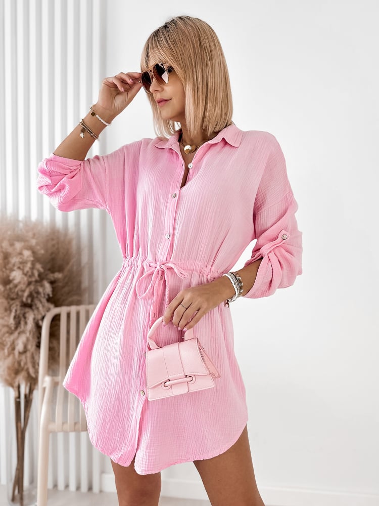 SUKIENKA TOLINA PUDROWY RÓŻ