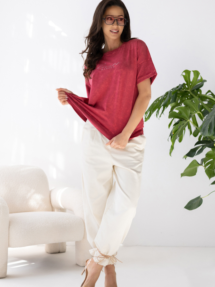 BLUZKA LERAVI BORDOWA