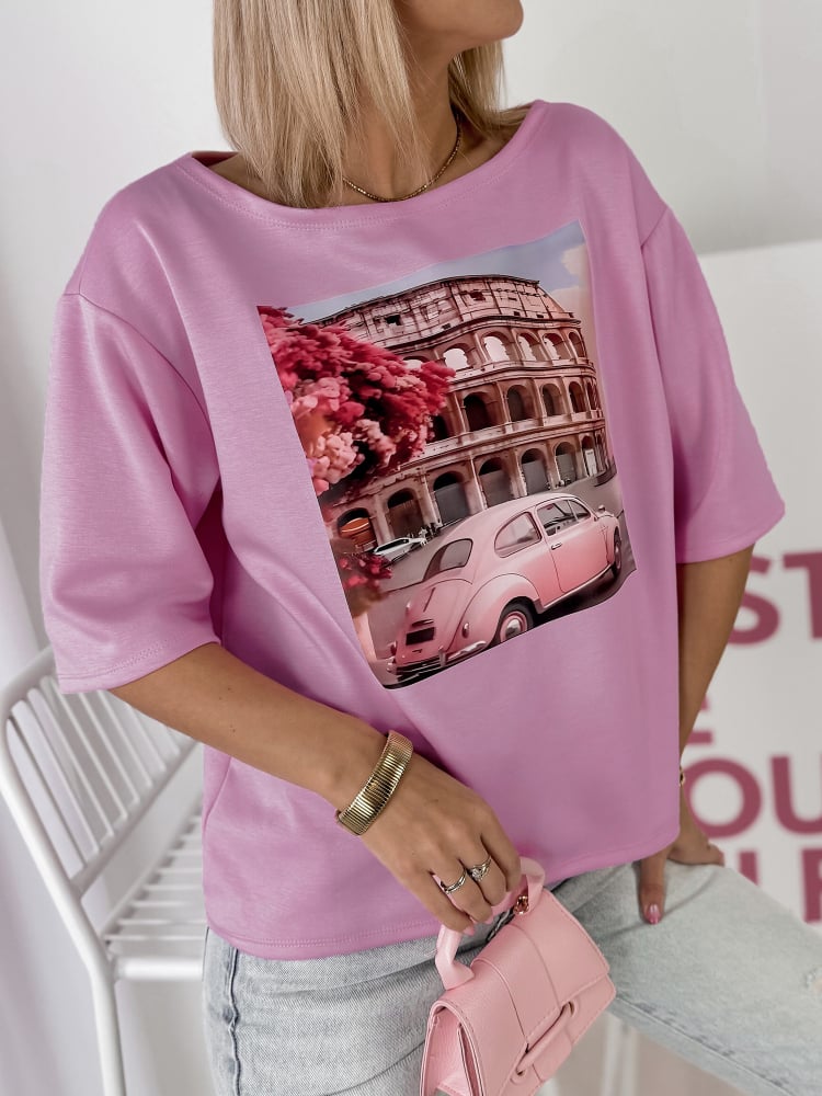 BLUZKA ALAROMA LILIOWY