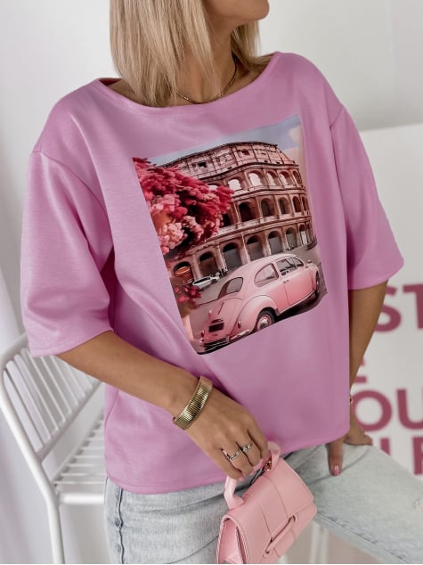 BLUZKA ALAROMA LILIOWY