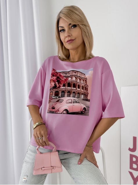 BLUZKA ALAROMA LILIOWY