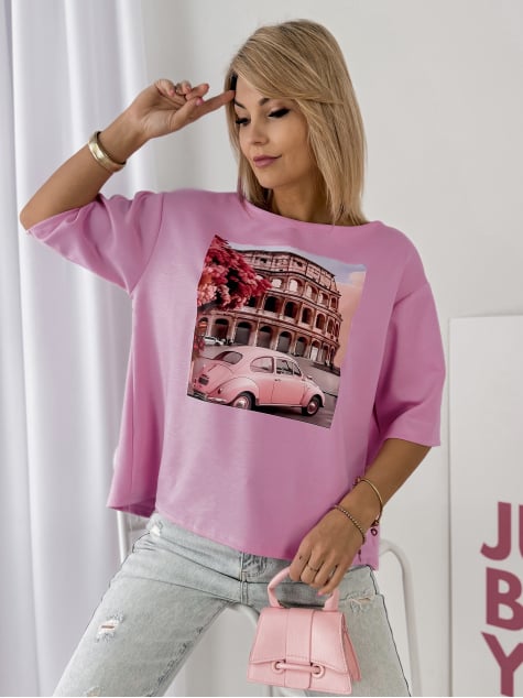 BLUZKA ALAROMA LILIOWY