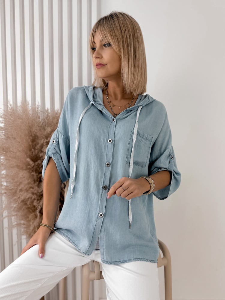 KOSZULA SARELO NIEBIESKA