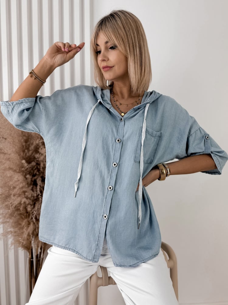 KOSZULA SARELO NIEBIESKA