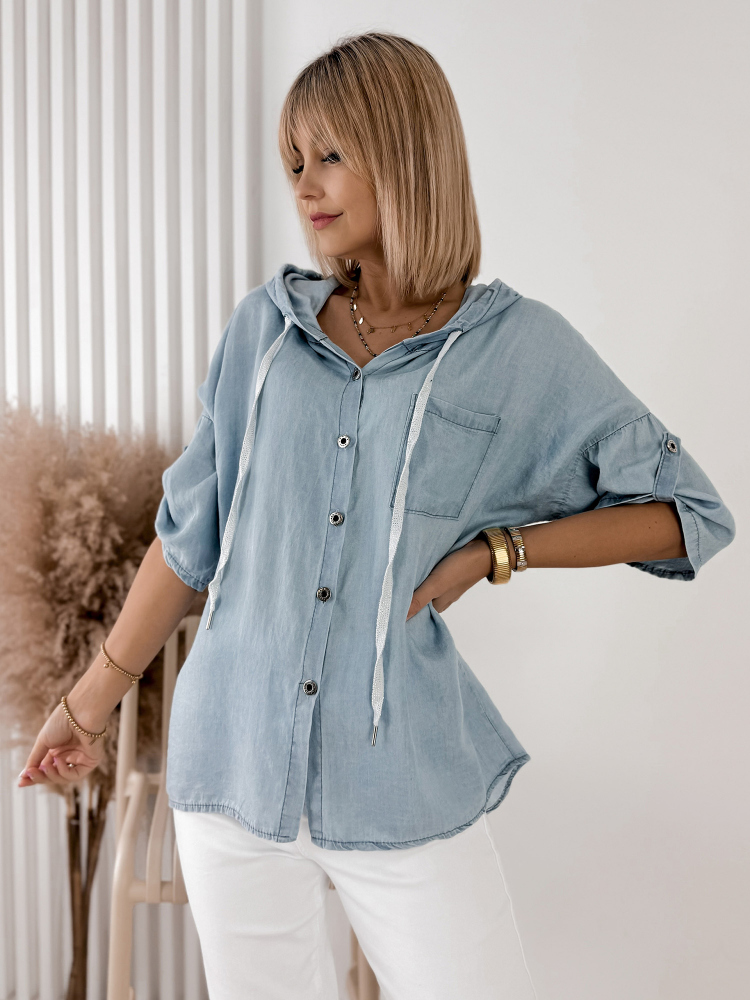 KOSZULA SARELO NIEBIESKA