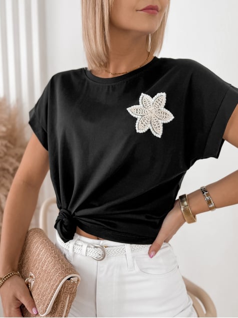 BLUZKA FALENI CZARNA