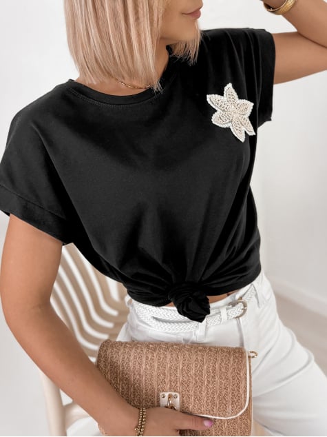 BLUZKA FALENI CZARNA