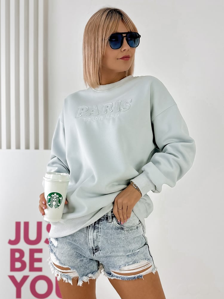 BLUZA FIVORA JASNOBŁEKITNA