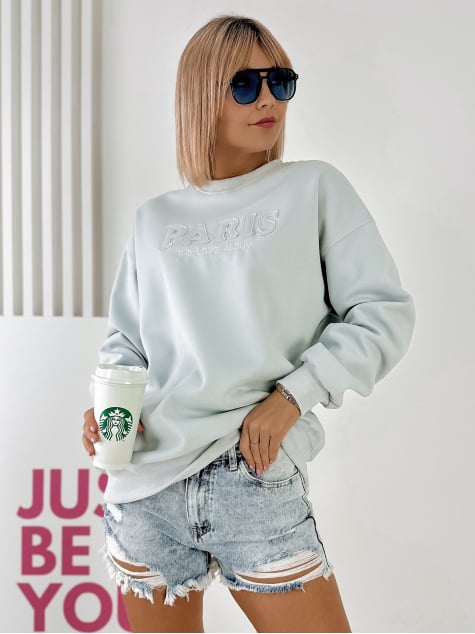 BLUZA FIVORA JASNOBŁEKITNA