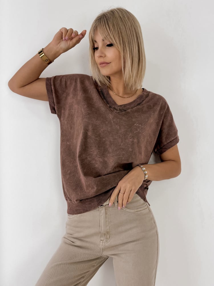 BLUZKA SELORA BRĄZOWA