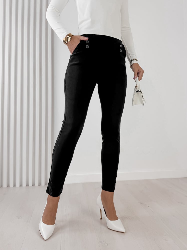 SPODNIE SERENTA CZARNE SPODNIE SERENTA CZARNE