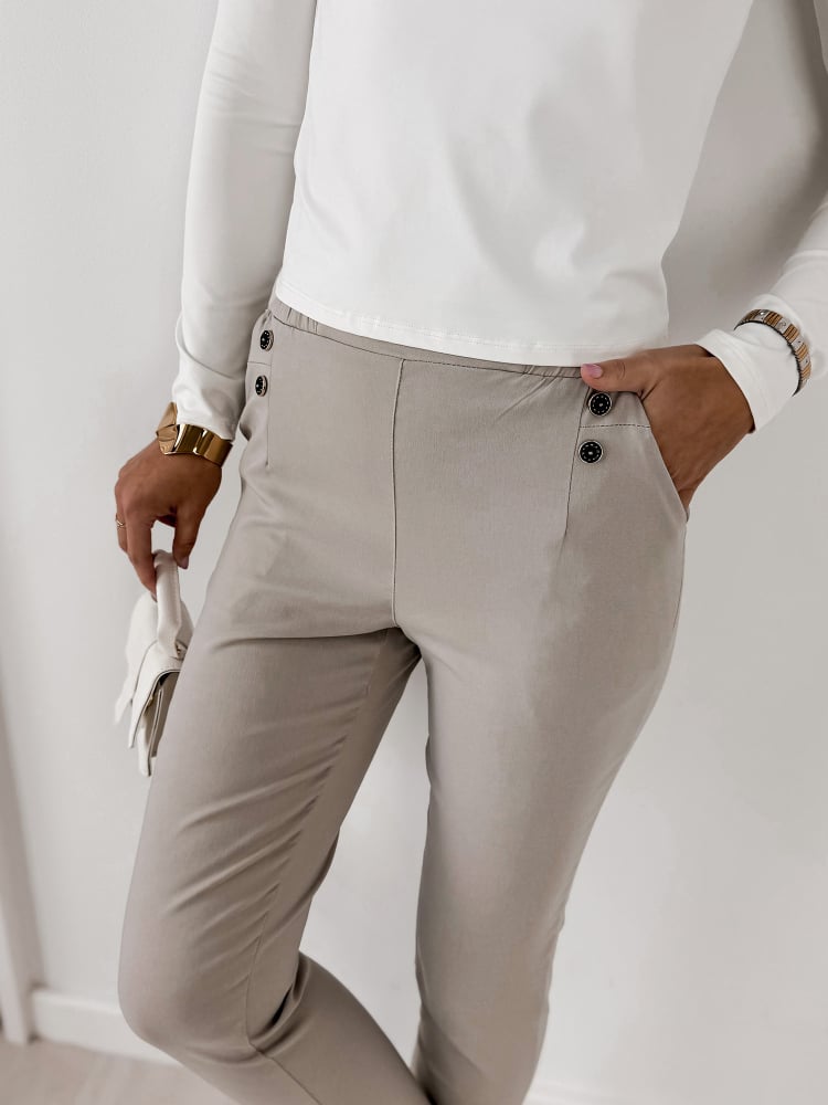 SPODNIE SERENTA BEŻOWE