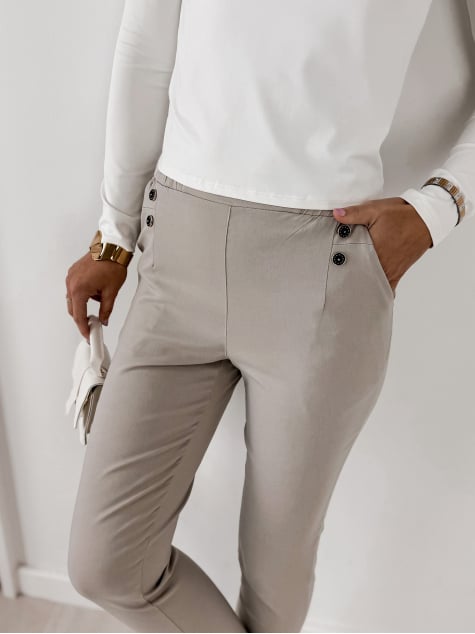 SPODNIE SERENTA BEŻOWE