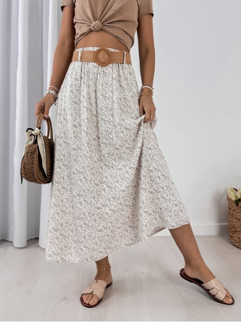 SPÓDNICA ZURTA BEŻOWA