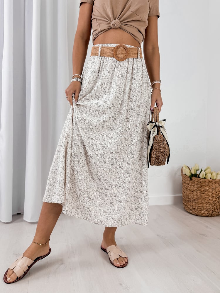 SPÓDNICA ZURTA BEŻOWA