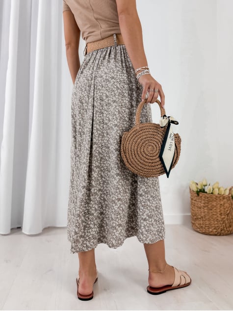 SPÓDNICA ZURTA CIEMNOBEŻOWA