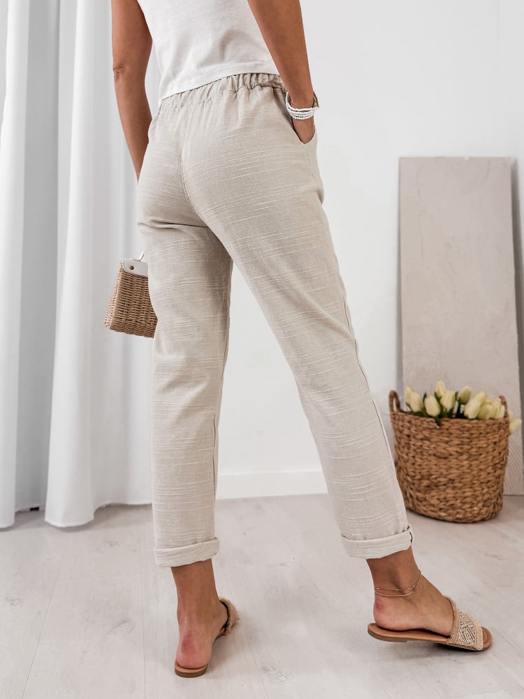 SPODNIE SELNA BEŻOWE