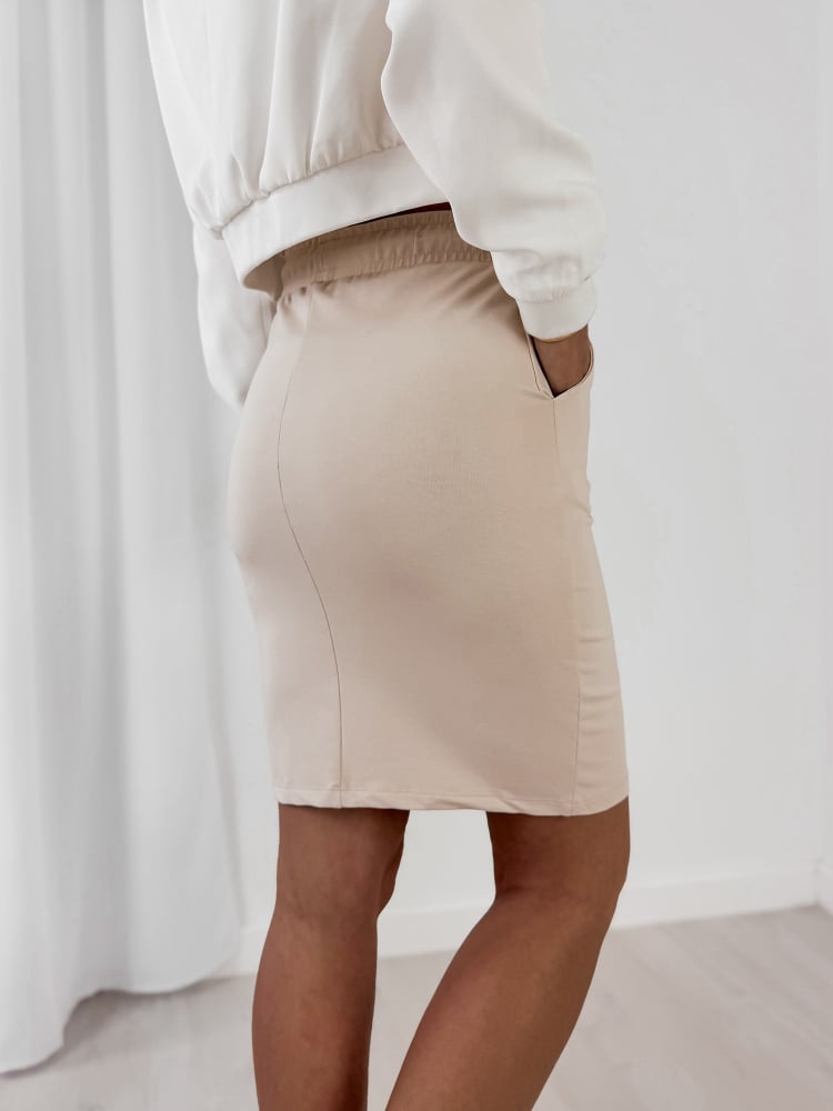 SPÓDNICA RAZNO BEŻOWA