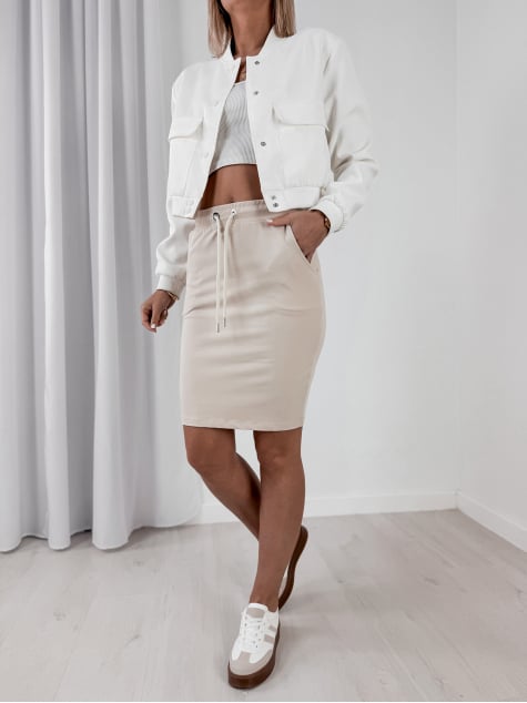 SPÓDNICA RAZNO BEŻOWA