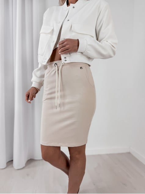 SPÓDNICA RAZNO BEŻOWA