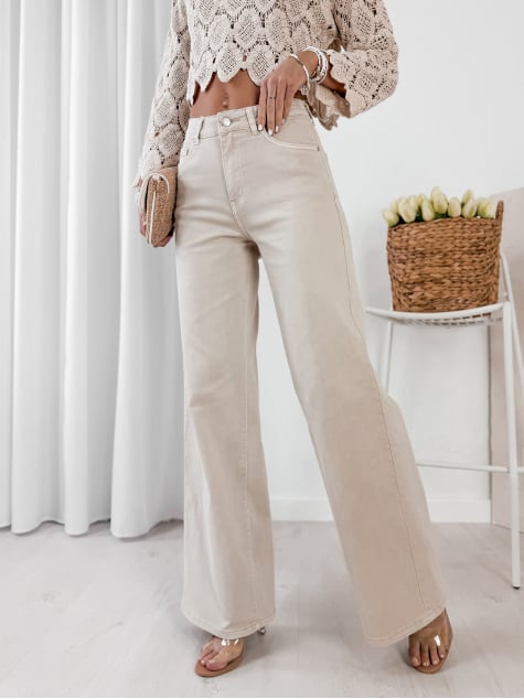 SPODNIE BEIRA BEŻOWE