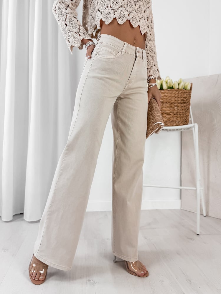 SPODNIE BEIRA BEŻOWE